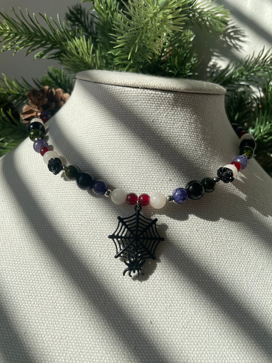 Spooky Spider Necklace