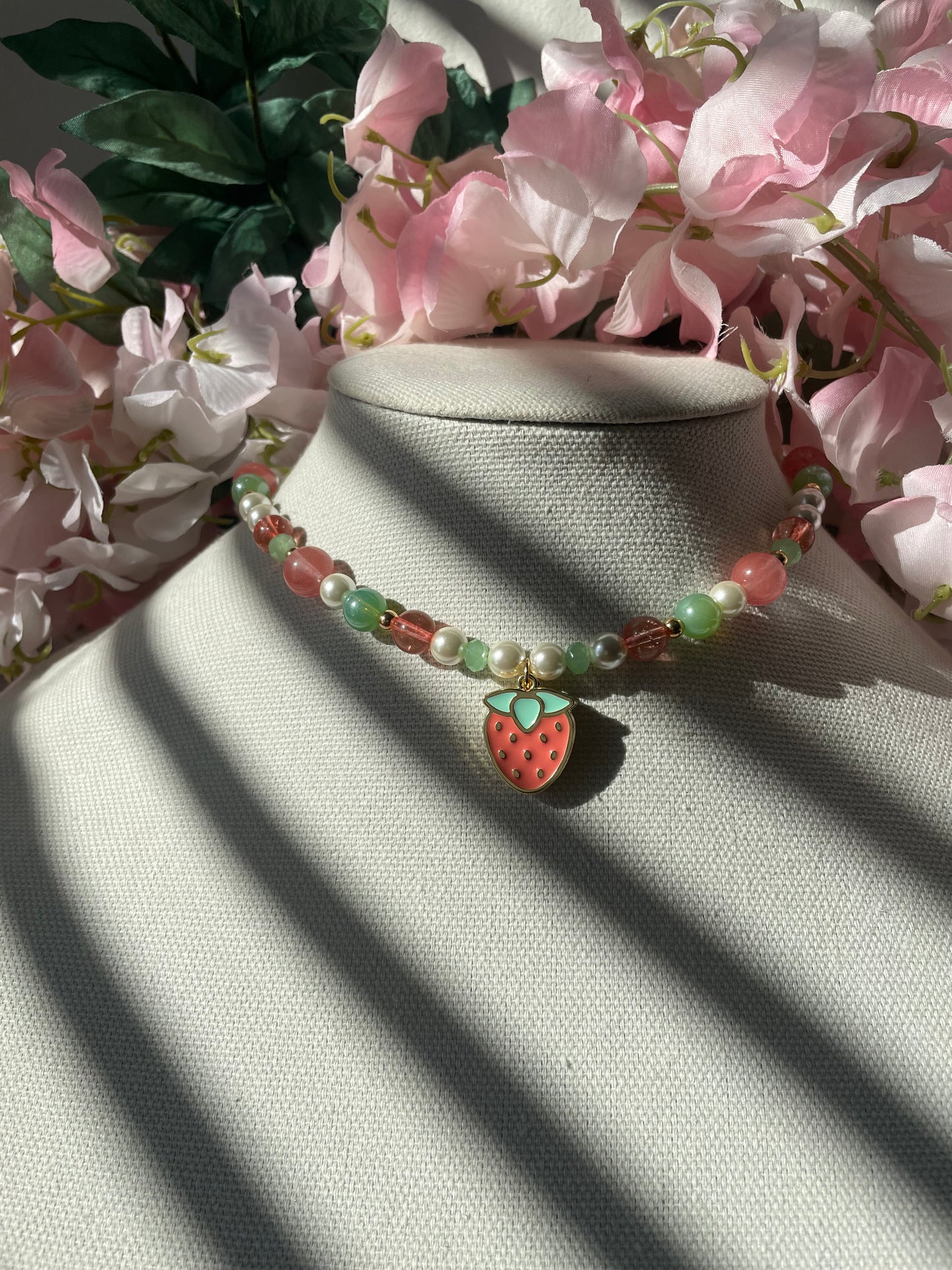 Strawberry Crème Necklace