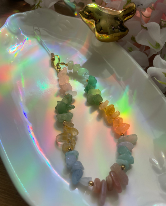 Pastel Rainbow Gemstone Charm