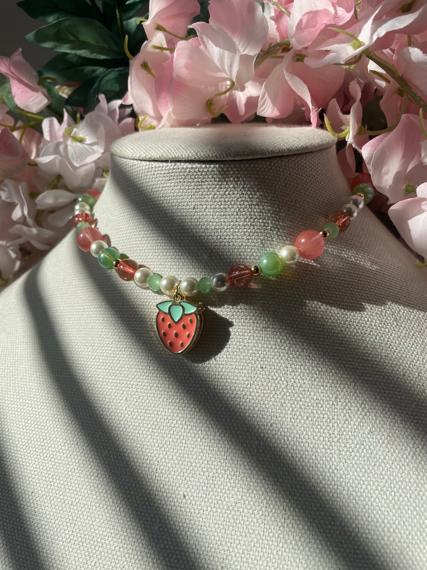 Strawberry Crème Necklace